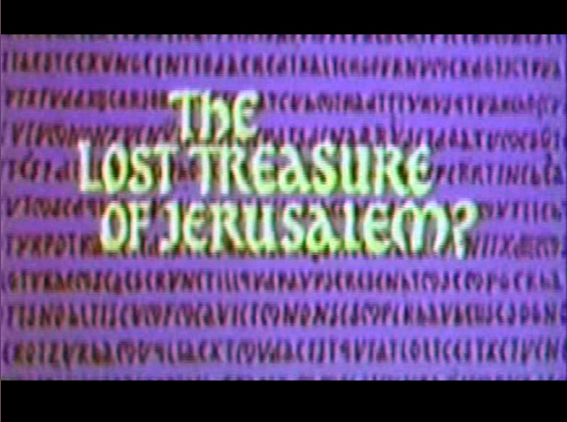 The lost treasure of Jerusalem?