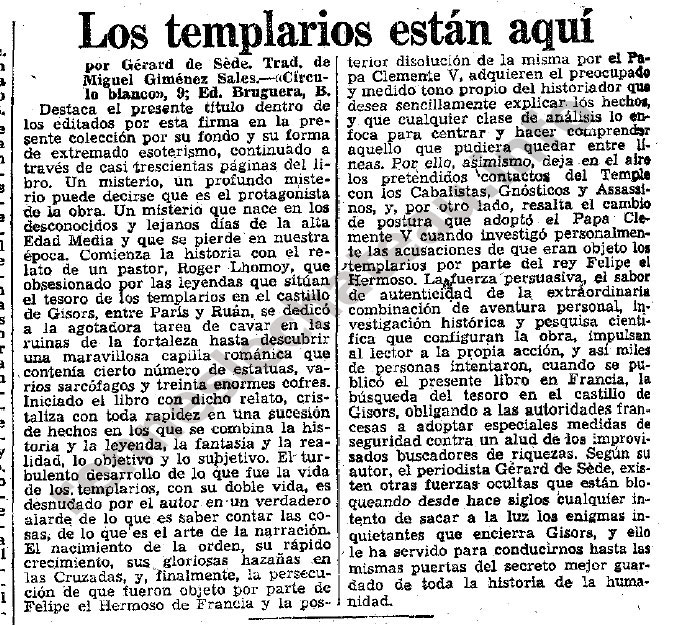 Los templarios están aquí