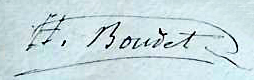 Signature Henri Boudet