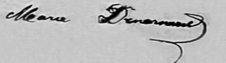 Signature Marie Dénarnaud